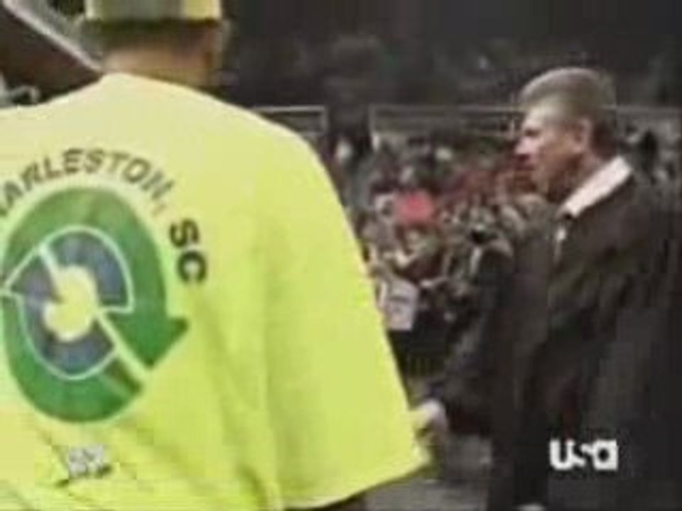 Mr Mcmahon And John Cena Take Out The Trash
