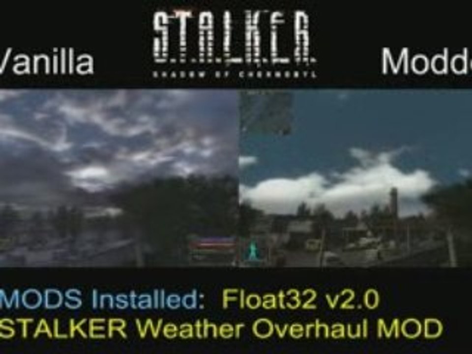 Stalker Vanilla vs Modded Graphic Comparison 2