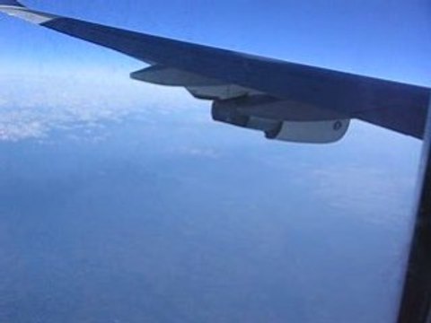 Flying above clouds