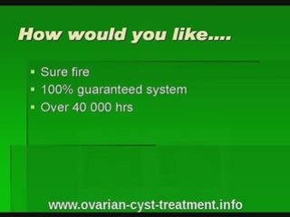 Revolutionary ovarian cyst treatment
