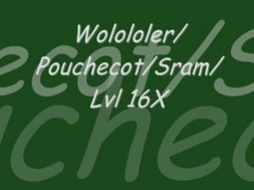 [Dofus] Wolololer/Pouchecot/Sram/ Lvl 160
