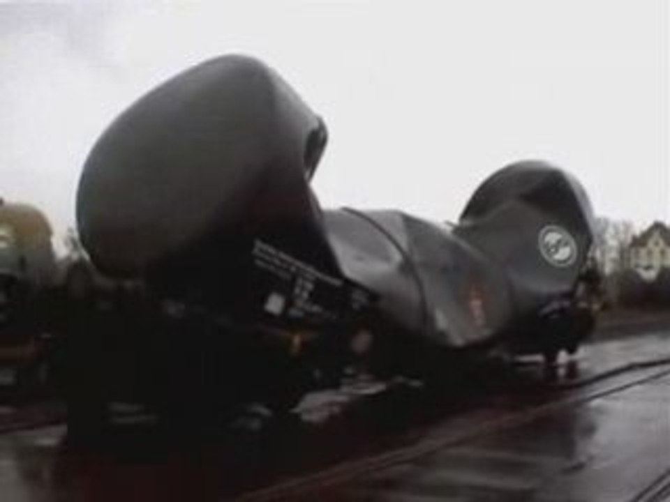 Implosion wagon-citerne