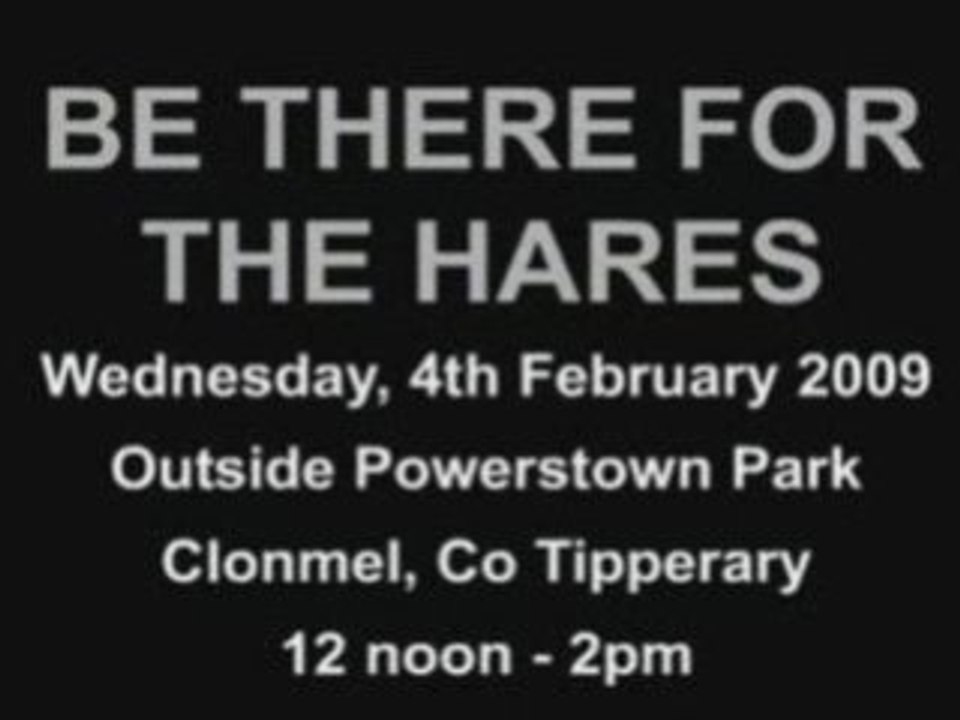 Protest against hare coursing - 4th February 2009