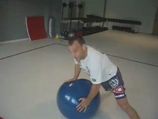Big ball training for grappling and mma