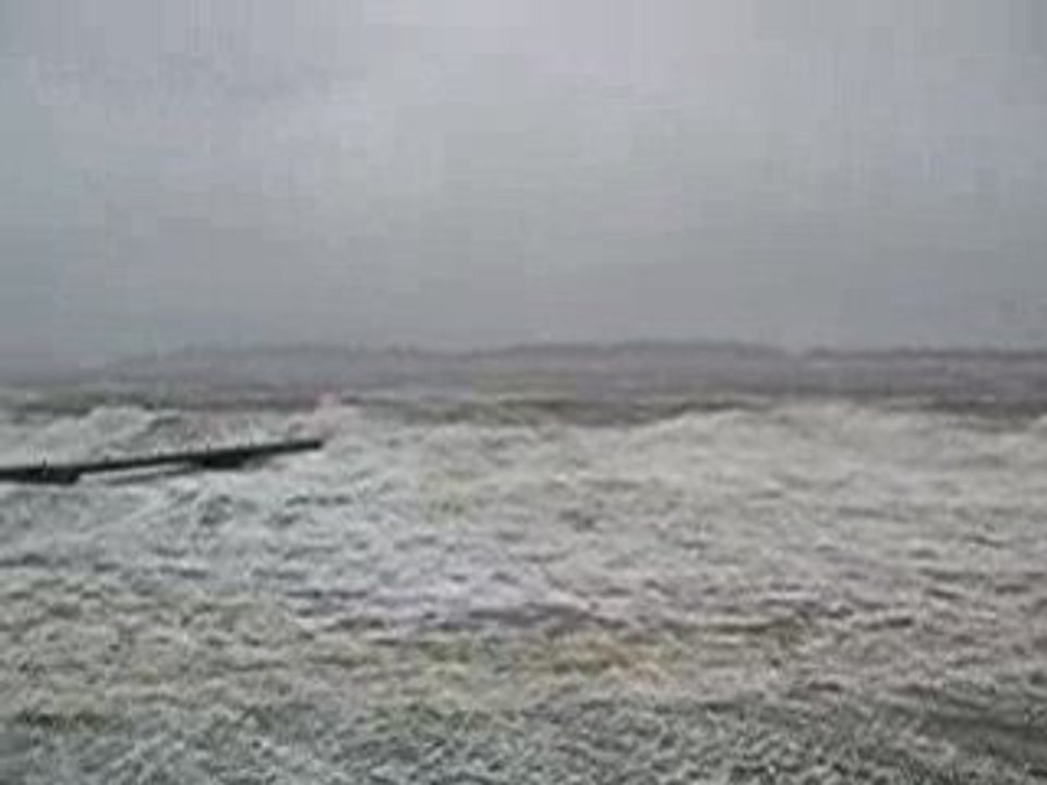 La Tour Fondue (Hyères, Var), tempête d'Est, 26/12/2008