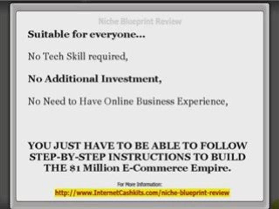 Niche Blueprint - In Depth Niche Blueprint Review and Bonus