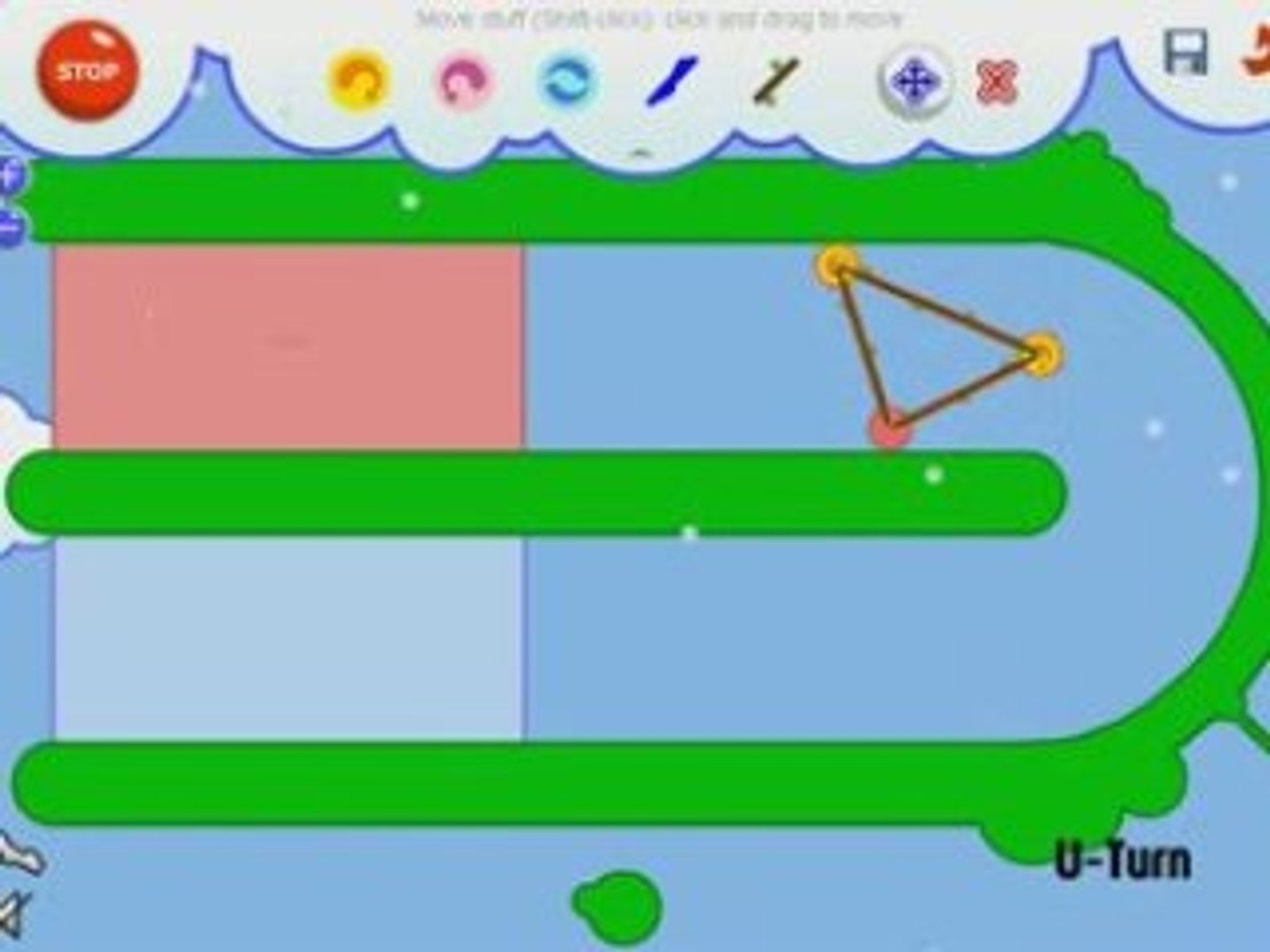⁣fantastic contraption u-turn level 21