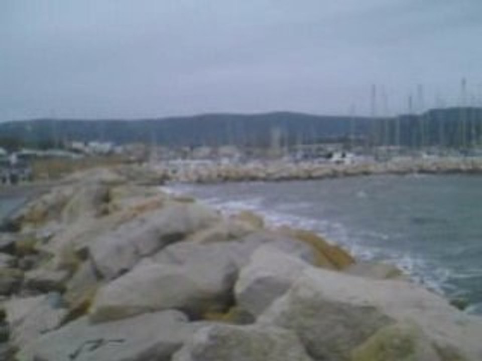 Début de tempète a La ciotat le 26 decembre 2008