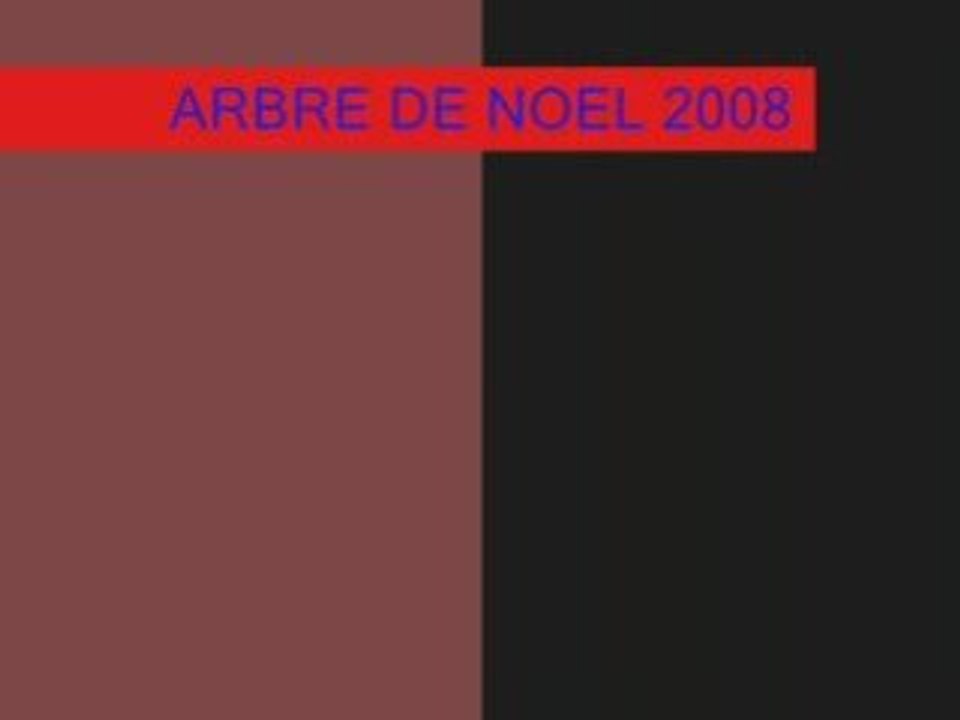 ARBRE DE NOEL 2008