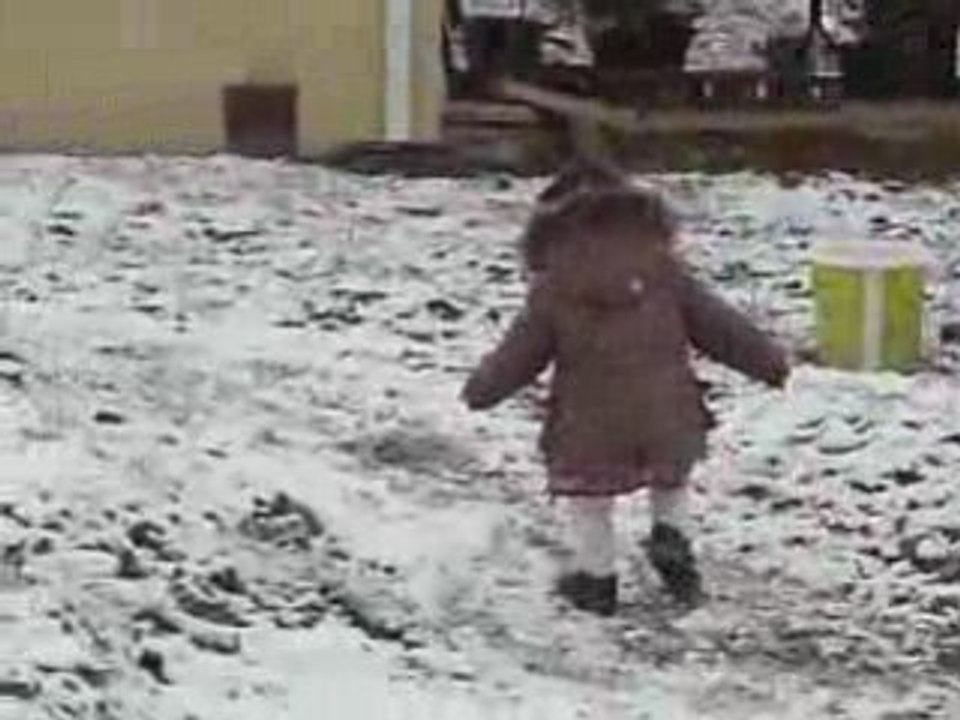 marie sous la neige