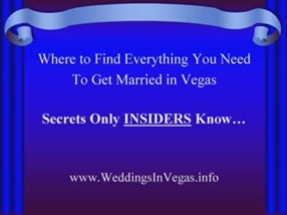 Weddings in Las Vegas to Plan Right Now
