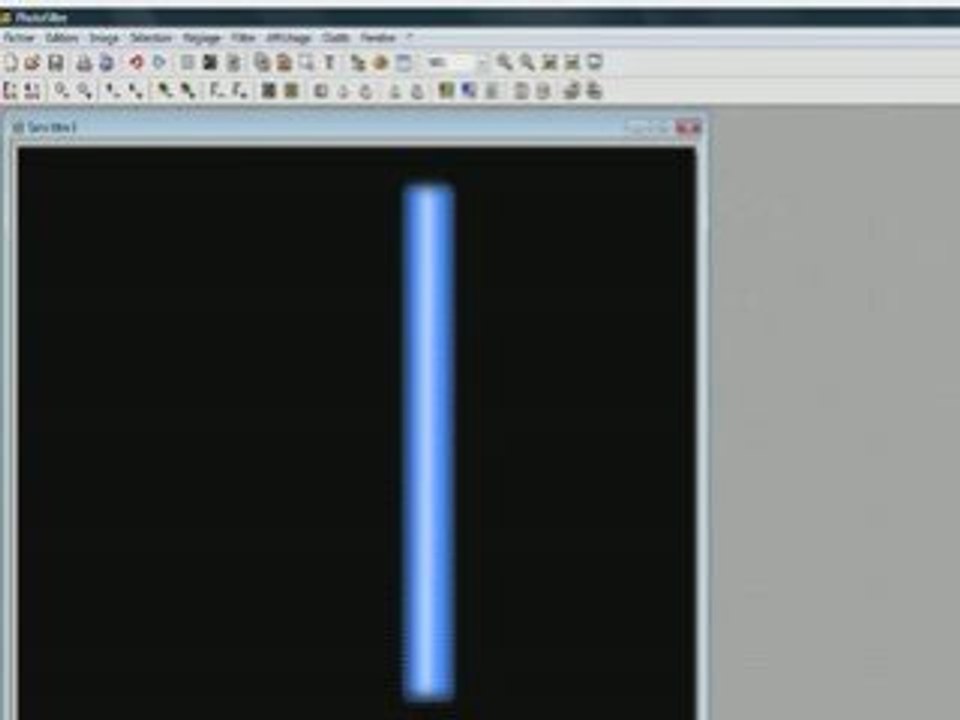 Sabre laser avec PhotoFiltre