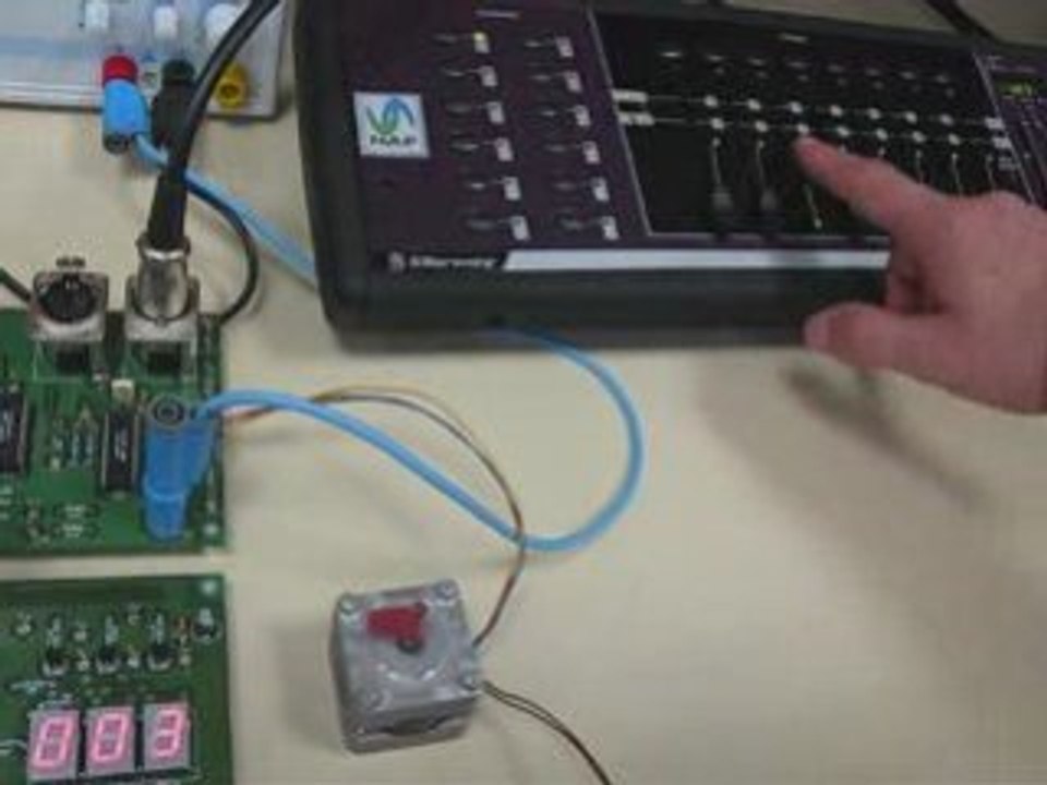 Cartes affichage adresse lyre et commande moteur