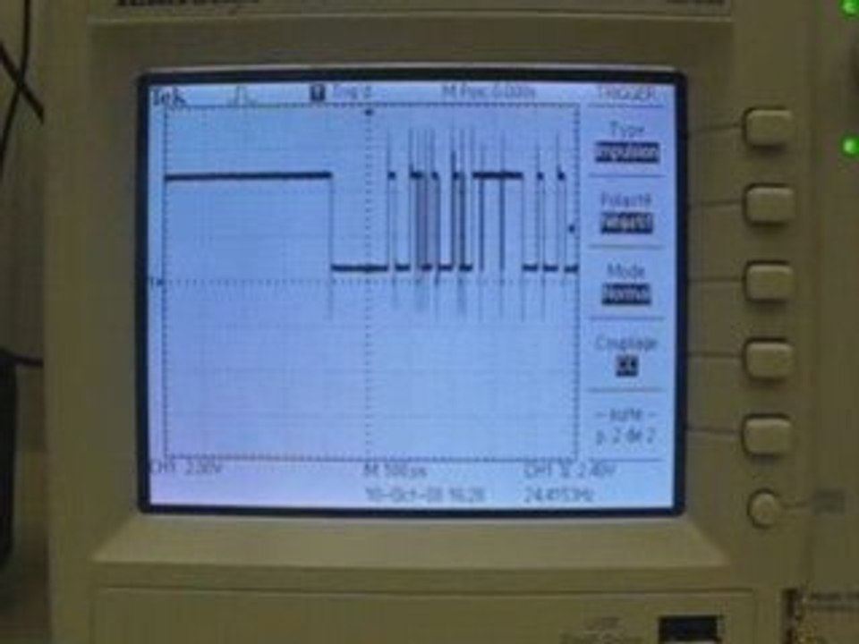 Mesure trame DMX sur TDS1001B