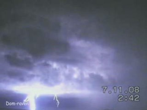 Orage sur le cap d' Antibes