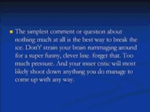 Dating Advice For Women - Easy Opening Lines to Start a