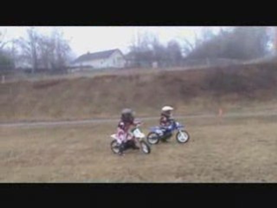 My 4 yr old & 7 yr old's 1st day on motorbikes
