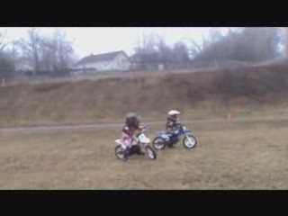 My 4 yr old & 7 yr old's 1st day on motorbikes