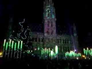 nuit electrabel, noel 2008 Bruxelles