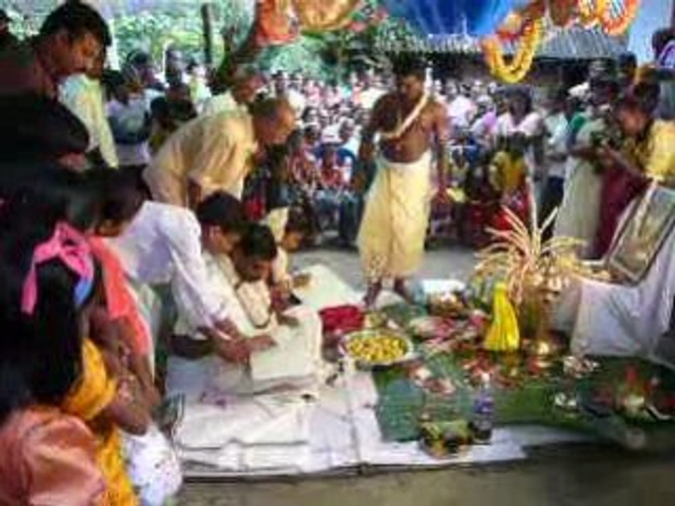 cérémonie de mariage Keralais