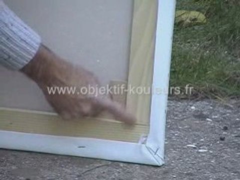 peinture - préparer et tendre la toile d'un chassi