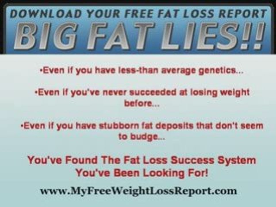 My Free Weight Loss Report