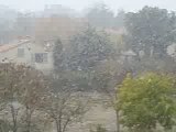 Chute de neige à Aix en provence