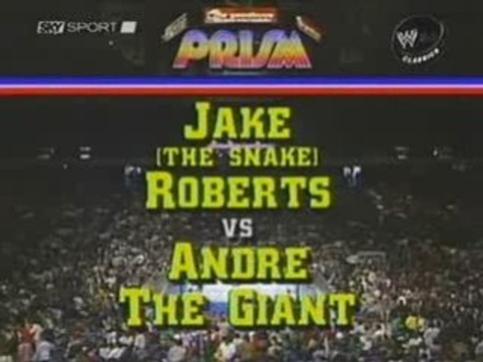 Andre The Giant vs Jake "The Snake" Roberts