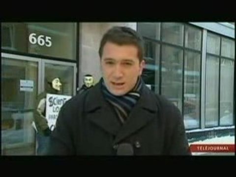 Scientologie: Manifestation à Québec, 13 décembre 2008