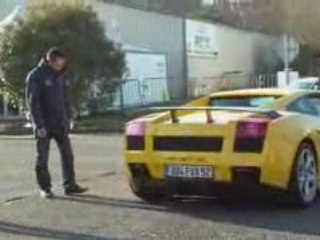 Depart avec la lambo