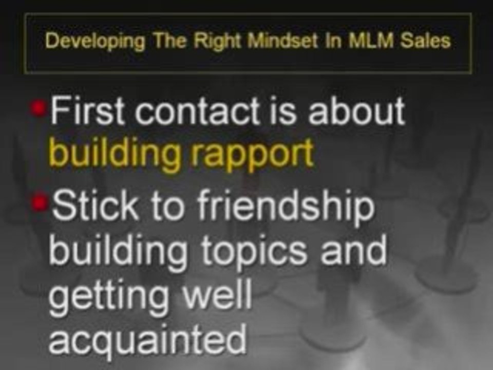 Developing The Right Mindset in MLM Sales