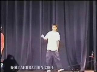 Crazy popping dancer