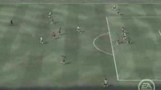 Fifa 09 : Tir de loin et poteau rentrant en pleine lucarne