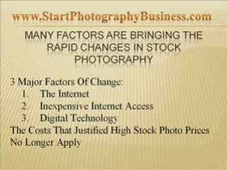Selling Stock Photos