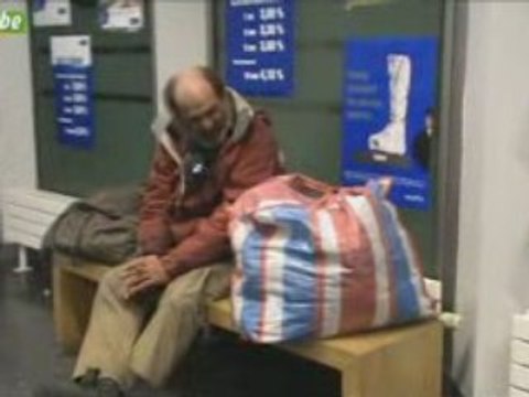 Huy: un SDF dans la ville