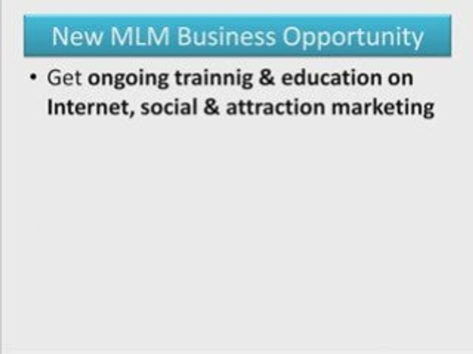 New MLM Company Launch + Top-Notch Web Marketing Training