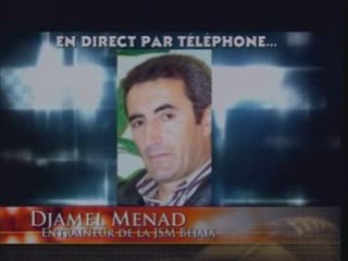 Djamel Menad apres  sa victoire face a el massry