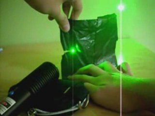 Hulk 200mW Green Laser Lighting Fires