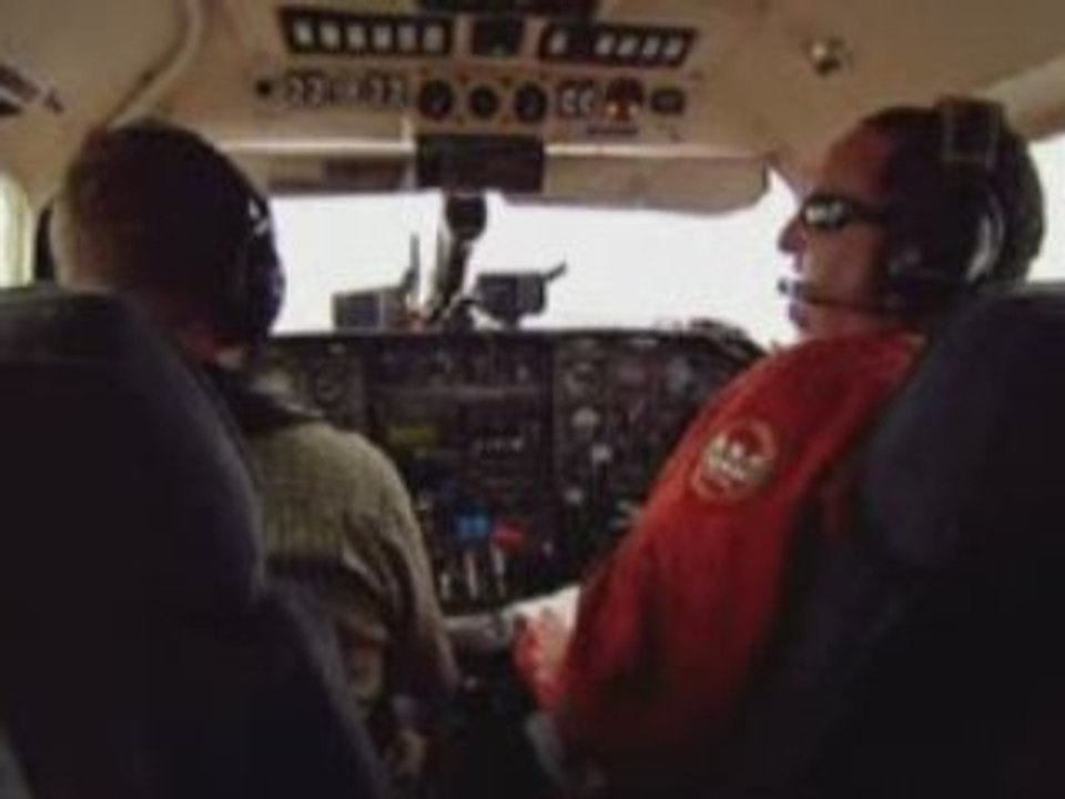 Le bateau de Dee Caffari, vu du ciel dans le Vendée Globe