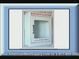 AED Defibrillator Storage Cabinet with alarm