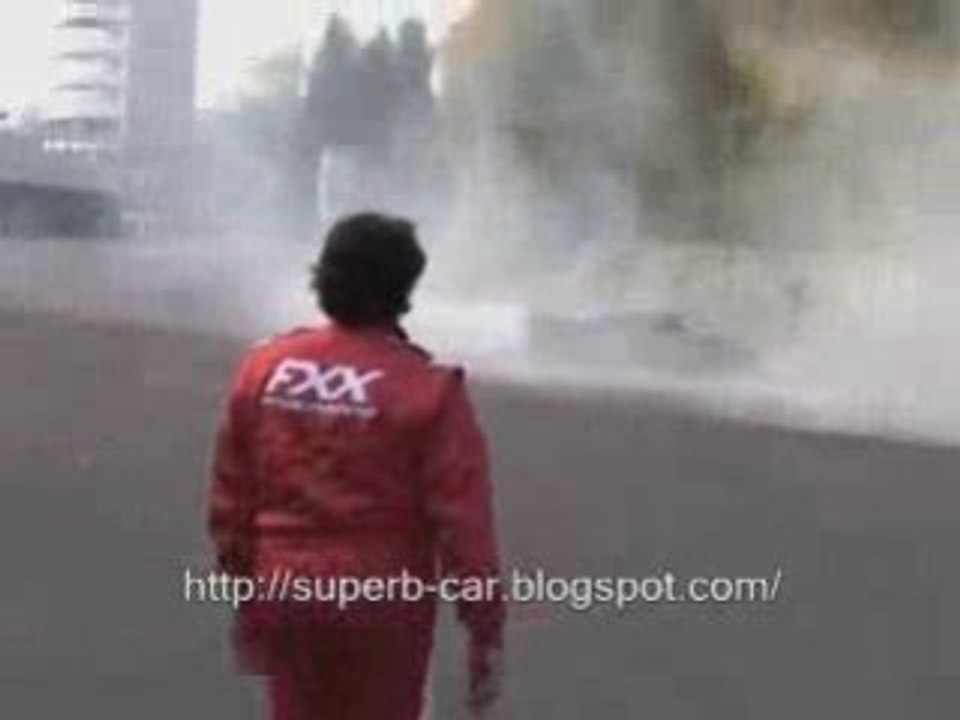 Ferrari makes donut