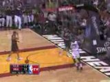 Dwyane Wade  air for  amazing breakaway slam.