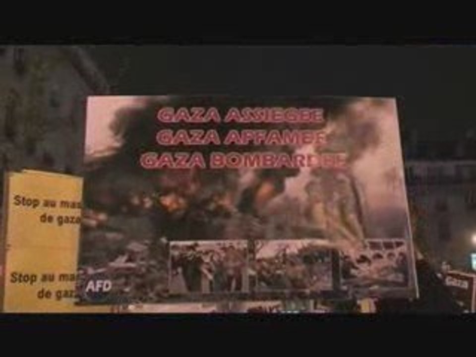 Manif paris soutien à Gaza 30-12-08