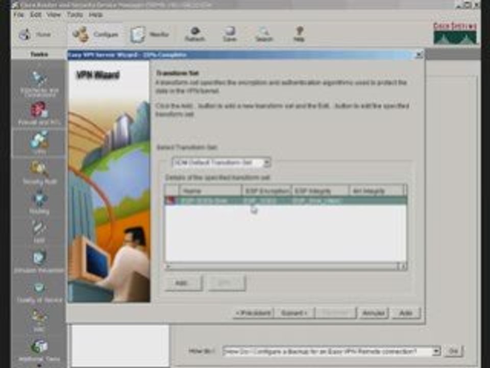 Configuration d'un serveur VPN accès distants sur un routeur