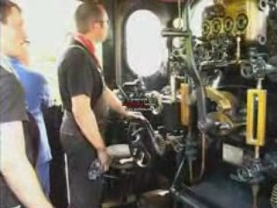 Mallet au départ de Pontrieux vue de la cabine 1/2