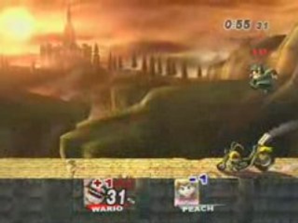 SSBB Wario Vs Peach
