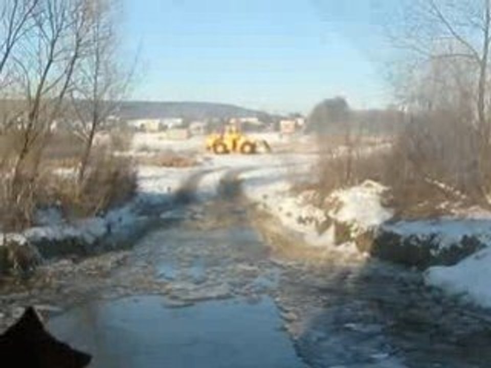 Przejazd przez rzekę Wiar - Sierakośce