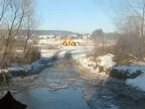 Przejazd przez rzekę Wiar - Sierakośce