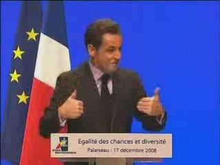 meilleurs voeux 2009 par Nicolas Sarkozy