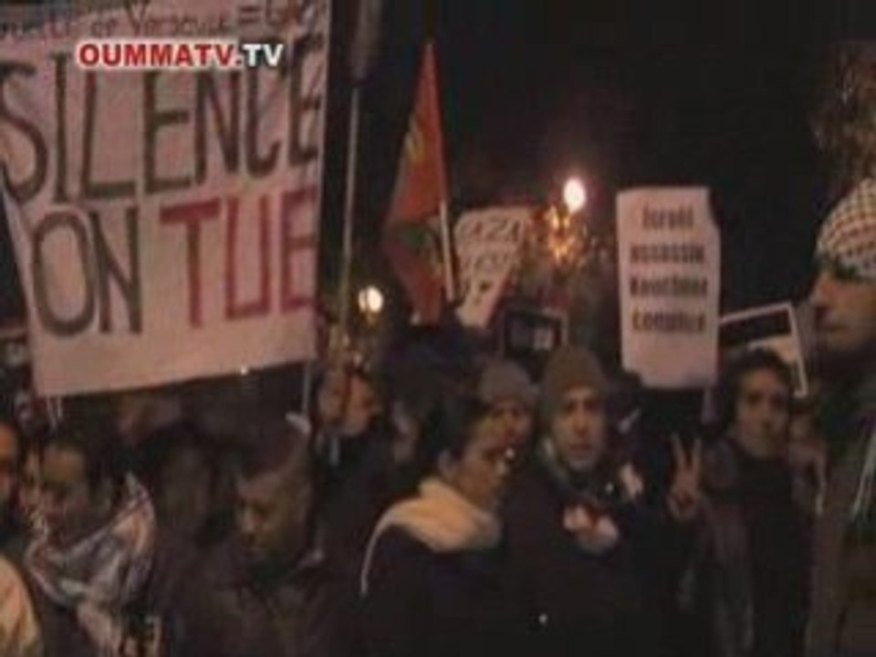 Les images de la manifestation  de solidarité avec Gaza